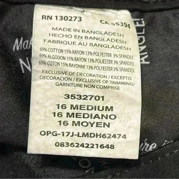 Lee Women's Perfect Fit Straight Leg Jeans Black Size 16 Medium - Picture 9 of 10